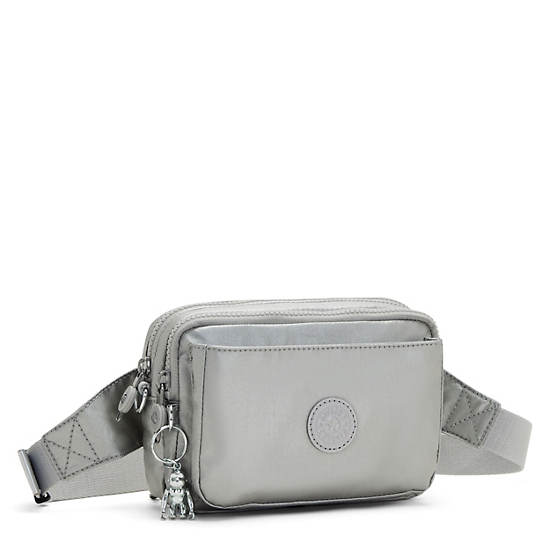 Kipling Abanu Multi Metallic Convertible Crossbody Bag Çanta Gümüş | TR 1176KO